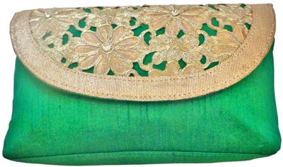 

Bhamini Party Green Clutch