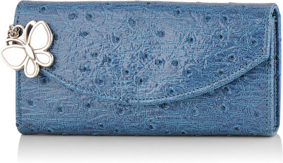 

Butterflies Casual Blue Clutch