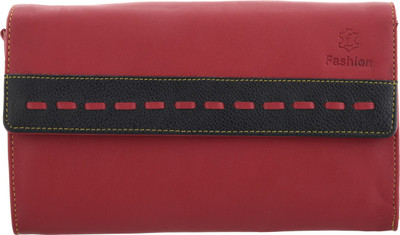 

Fashion Leather Casual Maroon Clutch