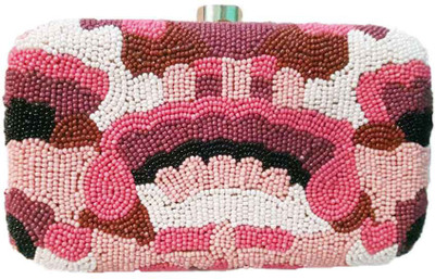 

The Indian Handicraft Store Party Pink Clutch