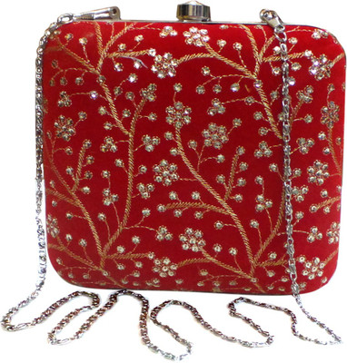 

Bhamini Party Red Clutch
