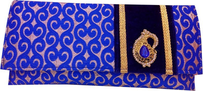 

Handcraft Casual Blue Clutch