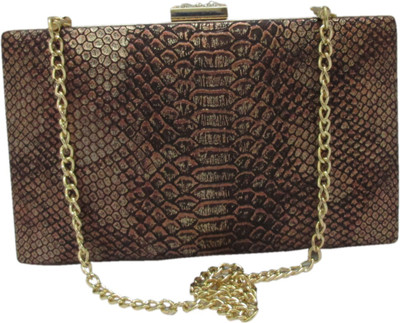 

Hyna design Casual Brown Clutch