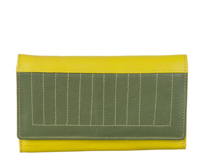 

Goodwill Leather Art Casual Green Clutch