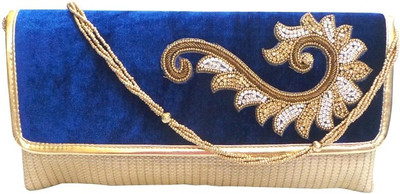 

Bhamini Party Blue Clutch