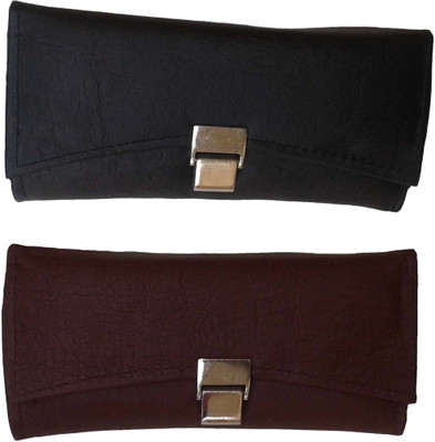 

Goldeno Casual Black, Brown Clutch