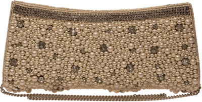 

The Indian Handicraft Store Party White Clutch