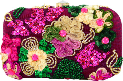 

Tooba Handicraft Party Multicolor Clutch