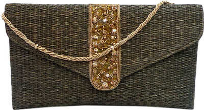 

Bhamini Party Brown Clutch