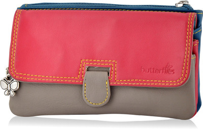 

Butterflies Casual Multicolor Clutch