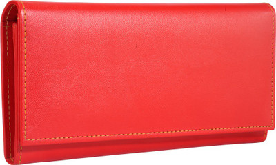 Contrast Casual Red Clutch