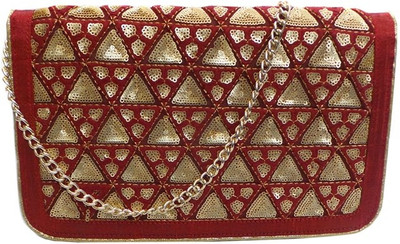 

Bhamini Party Maroon Clutch