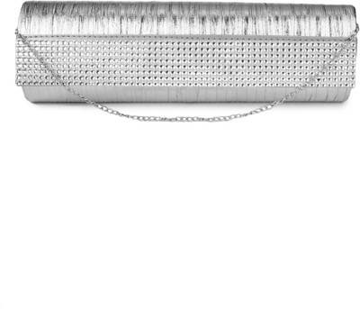 

Kleio Party Silver Clutch