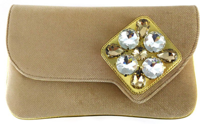 

Anmita Party Beige Clutch