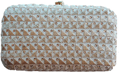

The Indian Handicraft Store Party Gold Clutch