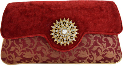 

Mahadev Exports Casual Maroon Clutch