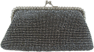 

Indostyle Party Black Clutch