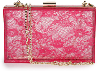 

Amatra Casual Red, Pink Clutch, Pink;red