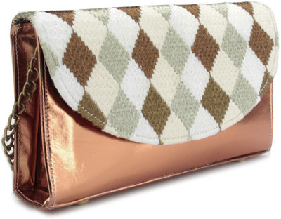 

Spice Art Party Gold, Beige Clutch, Beige;gold