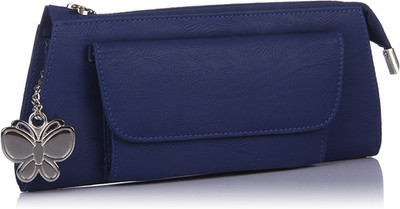 

Butterflies Casual Blue Clutch