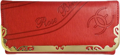 

Rose Bird Casual Red Clutch