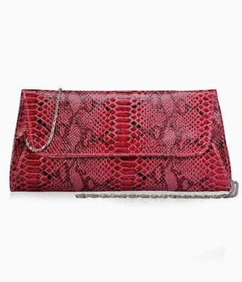

Calvino Party Red Clutch