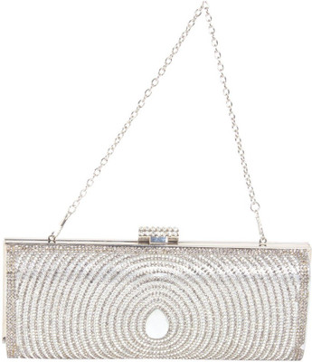 

Reedra Party Silver Clutch