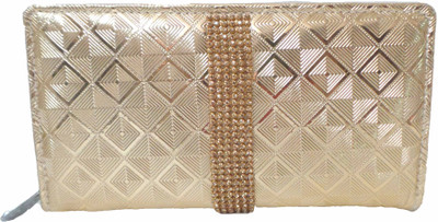 

Modish Look Party Gold Clutch
