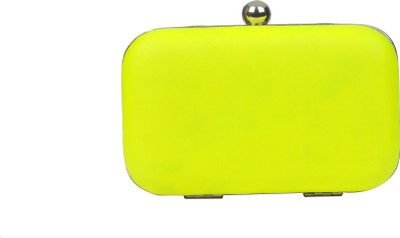 FabAlley Party Yellow Clutch