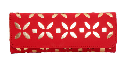 

Jars Collections Casual Red Clutch