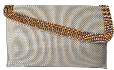 

Mahadev Exports Casual White Clutch
