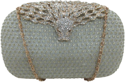 

Hyna design Party Silver Clutch