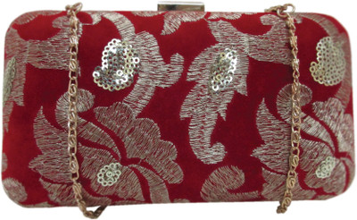 

Hyna design Party Red Clutch