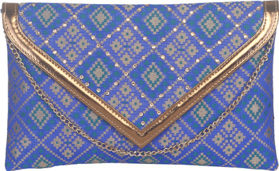 

Sunbeams Casual Blue Clutch