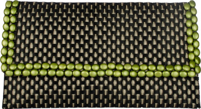 

Designish Casual Black, Green Clutch