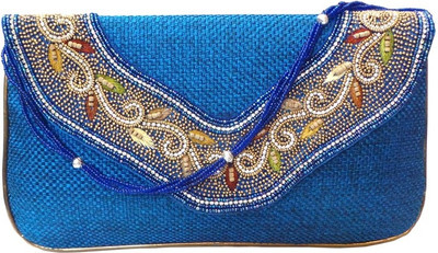 

Bhamini Party Blue Clutch