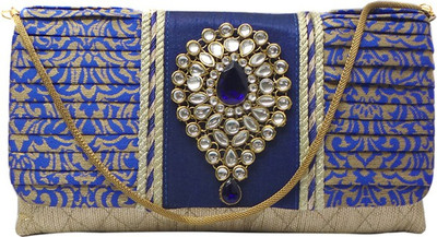 

Bhamini Party Blue Clutch
