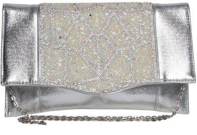 

Reedra Party Silver Clutch