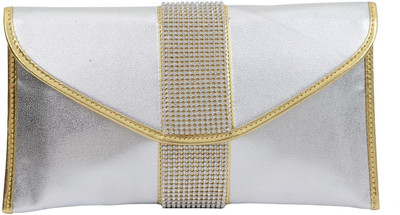 

Bagaholics Party Silver Clutch