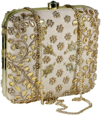 

Sadaf Party Beige Clutch