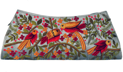 

Soulful Threads Party Grey Clutch