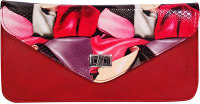 

Womaniya Casual Red Clutch