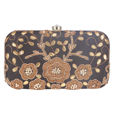

Royal Pitarah Casual Black Clutch