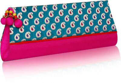 

Sparkle Street Party Pink, Green, Gold Clutch, Gold;green;pink