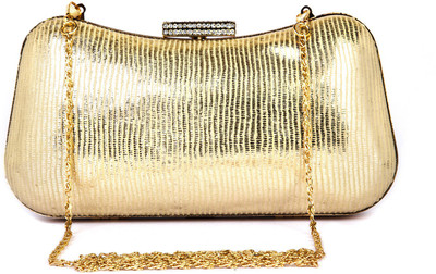 

Rysha Casual Gold Clutch