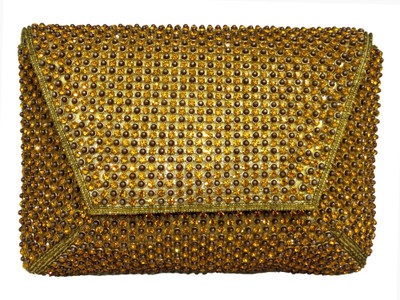 

Kawaii Casual Gold Clutch