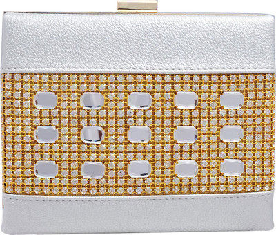 

Super Drool Casual Silver Clutch
