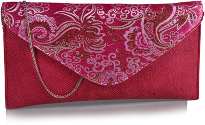 

Contrast Party Pink Clutch