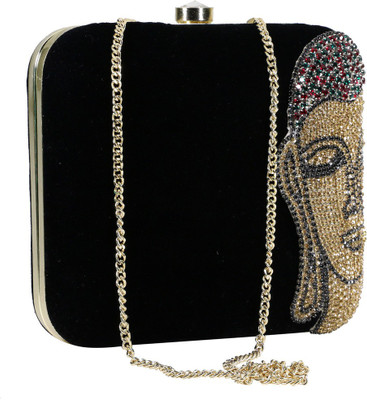

Sadaf Party Black Clutch