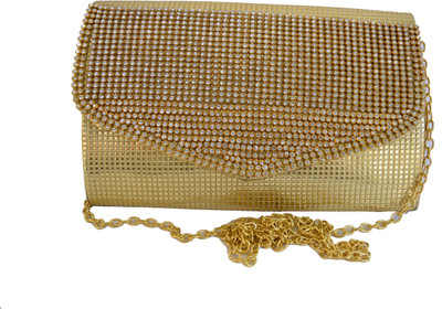 

Mahadev Exports Party Gold Clutch